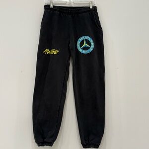 AWGE X Mercedes Benz Black Sweatpants Size S. Mens